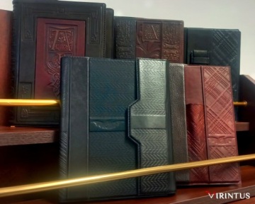 Блокнот А5 в кожаной обложке 6950