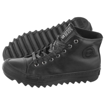 Czarne trampki ocieplane buty Big Star EE274110 38