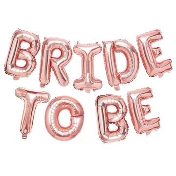 BALON FOLIOWY BRIDE TO BE WIECZÓR PANIEŃSKI NAPIS
