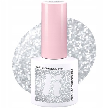 HI HYBRID #104 Lakier Hybrydowy White Crystals 5ml