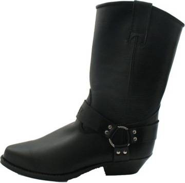SKÓRZANE BUTY KOWBOJKI WYSOKIE r. 42 CHOPPER MOTO