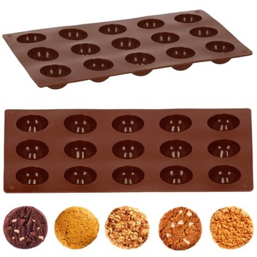 FORMA SILIKONOWA FOREMKA DO PIECZENIA MONOPORCJI CZKOLADY BABECZEK PÓŁKULA
