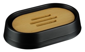 КОМПЛЕКТ ДЛЯ ВАННОЙ ИЗ 4 ПРЕДМЕТОВ ESPINO BAMBOO, ЧЕРНЫЙ.