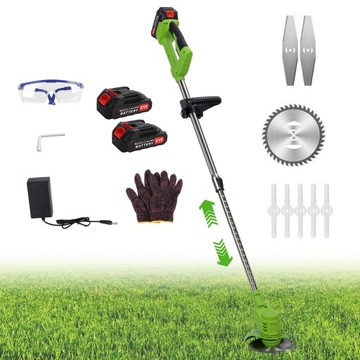 21V 800W Rechargeable Handheld Lawn Mower,Telescopic Rod Weed Eater Cutter