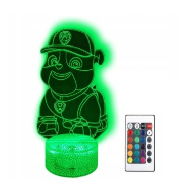 Светодиодный ночник PAW PATROL RUBBLE 3D Название