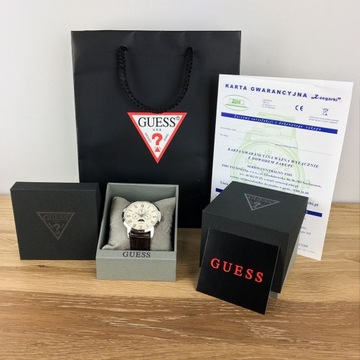 Zegarek Męski Guess W0668G8 złoty