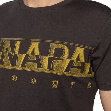 Napapijri T-Shirt męski NP0A4F9N Grafitowy-40%