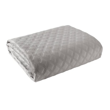 Narzuta na łóżko Velvi velvet nowoczesna 170x210 022 chłodna szarość