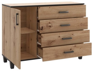 Комплект мебели для спальни POLO дуб ARTISAN 6 предметов.