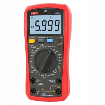 УНИВЕРСАЛЬНЫЙ ИЗМЕРИТЕЛЬ ТОКА UT890C TrueRMS 20A UNI-T