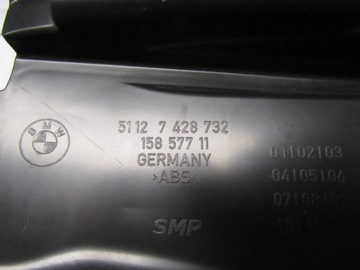 BMW 4 F32 F33 F36 M-PAKET VÝZTUHA NÁRAZNÍKU PRAVÝ ZADNÍ 51127428732