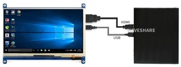 IPS HDMI 1024×600 ПК или ЖК-дисплей Raspberry Pi WaveShare