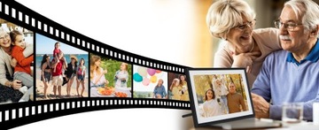 Цифровая фоторамка 10,1 дюйма Wi-Fi 1280x800 32+32 ГБ черная