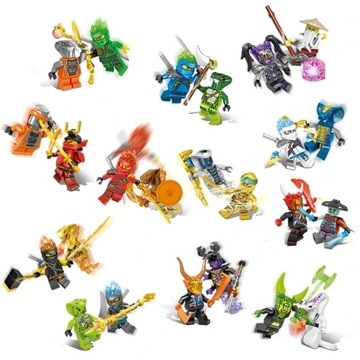 Мини-фигурки Ninjago, 24 шт., мастер-строительство