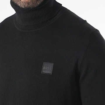 HUGO BOSS męski golf sweter BLACK NOWOŚĆ XL