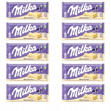 Czekolada Milka Biała 90 G 10 SZTUK