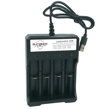 Ładowarka Do Akumulatorów 4 Kanały USB 18650 3.7V