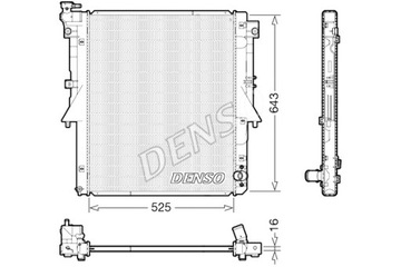 DENSO CHLADIČ MOTORU VODY FIAT FULLBACK MITSUBISHI L200 TRITON