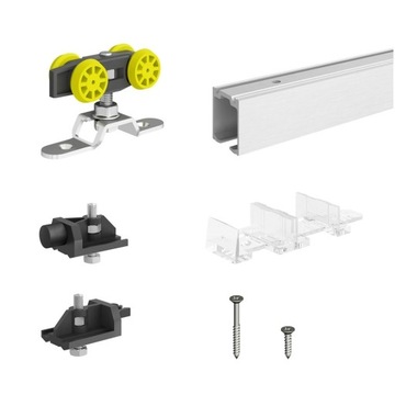 System przesuwny do drzwi max 60kG i 90 cm szer.