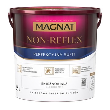 MAGNAT NON-REFLEX Farba biała do sufitów 2,5L