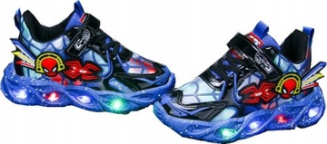 Buty Spider-Man LED Swiecące Dziecięce r.25-33
