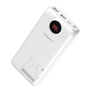 ROMOSS MOCNY DUŻY POWERBANK USB 30000MAH 2X USB-A USB-C QC 3.0 PD 22.5W LED