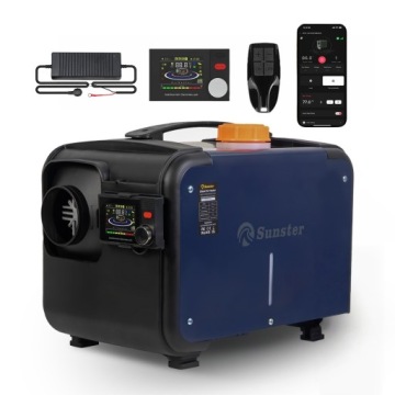 OGRZEWANIE POSTOJOWE 8KW 12/24V 230V WEBASTO Z START/STOP BLUETOOTH LCD