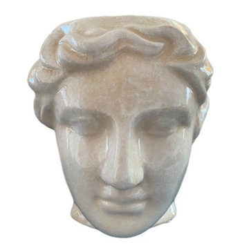 Osłonka GŁOWA doniczka ceramiczna kremowa! 127414