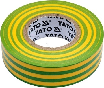 Taśma izolacyjna żółto - zielona 19 mm x 20 m YATO