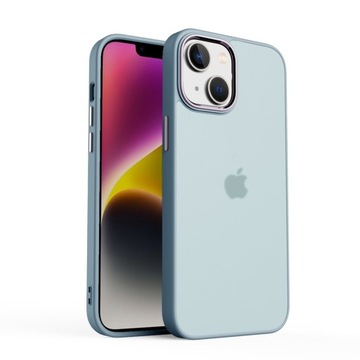 ETUI MATOWE Z RAMKĄ NA APARAT DO IPHONE 15 - GRAY