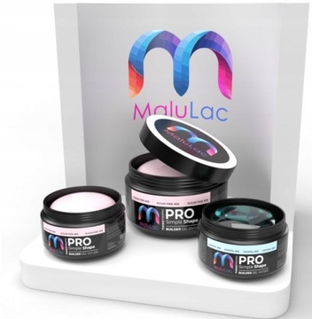 Набор гелей Malulac, строительный гель TOP BRUSHES