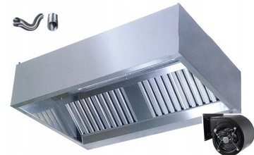 Okap Gastronomiczny P 250x80x40 Filtry TURBINA