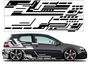 Samolepky na auto Grafický Motiv 4 listy Barvy