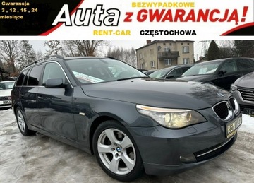 BMW Seria 5 E60 Touring 520 d 177KM 2008 BMW 520 177PS OPŁACONY Bezwypadkowy Skóra Navi