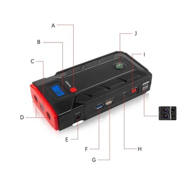 POWERBANK JUMP STARTER BOOSTER 10400 мАч