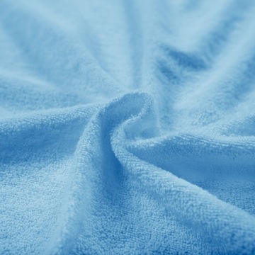 Prześcieradło frotte z gumką niebieski 70x140x5