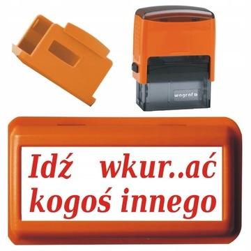 Śmieszna pieczątka Automatyczna Prostokątna Samotuszująca Wagraf Na Prezent