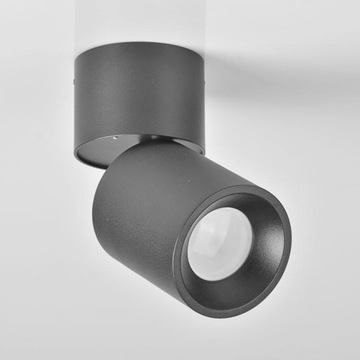 LED SPOT на трубке GU10, ПОДВИЖНЫЙ ОТРАЖАТЕЛЬ, накладной монтаж