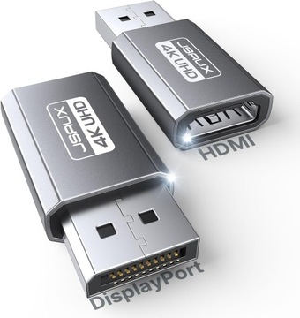 JSAUX Adapter 4K DisplayPort na HDMI 2-pak