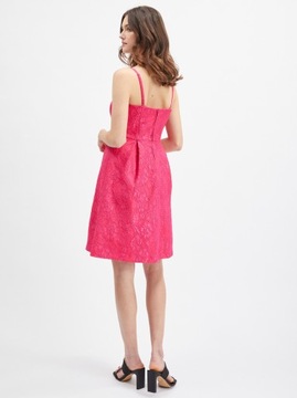 Różowa damska wzorzysta sukienka ORSAY