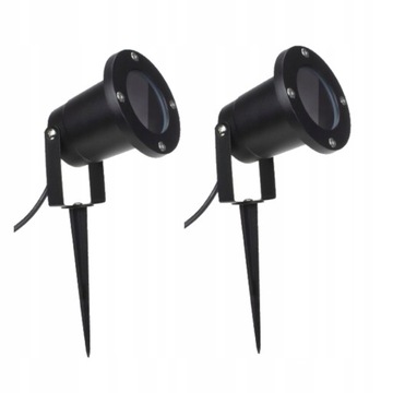 2x УСТАНОВЛЕННЫХ В ЗЕМЛЮ САДОВОГО РЕФЛЕКТОРА НА НАРУЖНОЙ ЛАМПЕ С ШИПАМИ