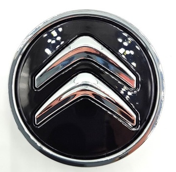 КРЫШКИ, НАКЛАДКИ, КОЛПАКИ CITROEN 60MM, комплект из 4 шт., ЧЕРНЫЕ