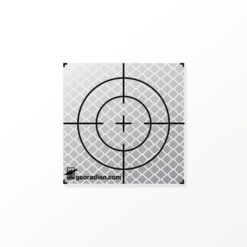 Tarczka dalmiercza, biała, 60mm x 60mm, - 20 szt.