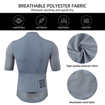 Męska koszulka rowerowa Męska oddychająca