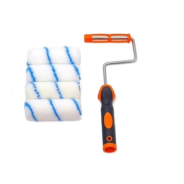 ZESTAW MOTIVE 4x WAŁEK NYLON 10cm/11mm UCHWYT do farb rozcieńczalnikowych