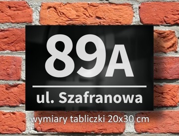 Адресная табличка с номером дома АЛЮМИНИЙ-ЧЕРНЫЙ-ГЛЯНЦЕВ2
