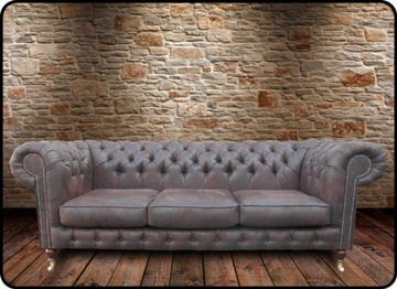 CHESTERFIELD LORD стеганый 3-местный диван