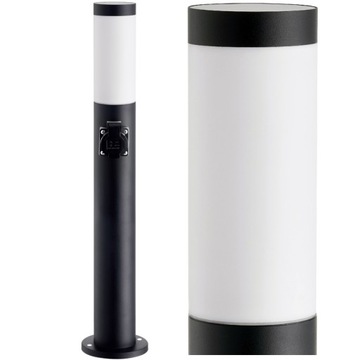 Lampa Ogrodowa słupek ogrodowy 65 cm E27 z gniazdem 230V SuperLED
