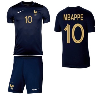 Komplet strój Junior Mbappe 10 Francja S 128-137