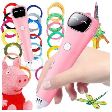 Новейшая шариковая ручка 3D PRO 2.0, беспроводная, + стержни, безопасна на расстоянии 100 метров.